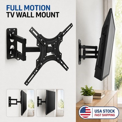 FULL MOTION LCD LED TV WALL MOUNT BRACKET SWIVEL TILT 26 32 36 37 40 42 46 50 55