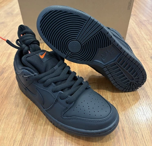 Nike SB Dunk Low Pro ISO Triple Black FJ1674-001 Men US 7 Brand New/ Half Box