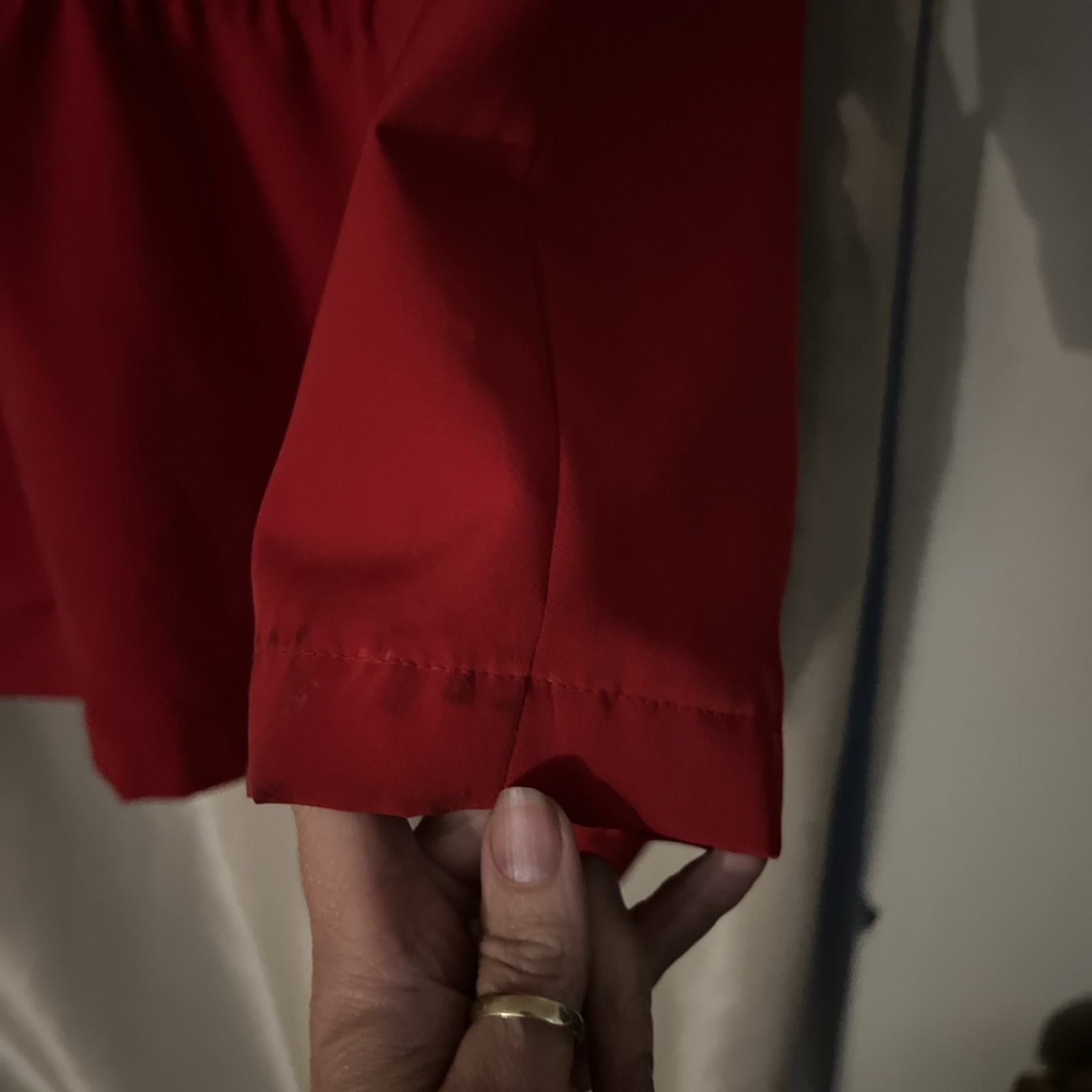 Nautical Woman’s Large Solid Red Jacket Coat With… - image 10