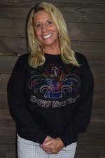 New Year Rhinestone Bling sweatshirt or hoodie S M L XL 2X 3X 4X 5X