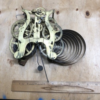 Vintage Antique Terry & Andrews Mantle  Clock  Movement PARTS REPAIR