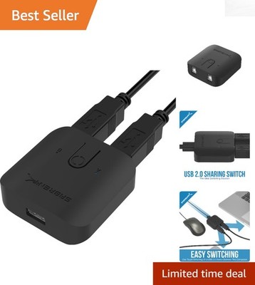 USB 2.0 Sharing Switch - Effortless Multi-Computer Control with LED Indicators