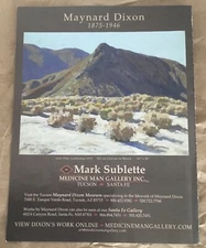 Maynard Dixon at Medicine Man gallery exhibition ad 2007 art mgzne vintage print
