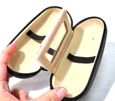 2-in-1 Double Layer Eyeglasses Case - Hard Shell with Mirror and zipper closure
