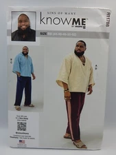Know Me by Mimi G 11788 Men's Hoodie Pants Pattern 2025 Uncut 44-52 Sins of Many