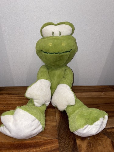 Large Plush Green Frog Stuffed Animal 