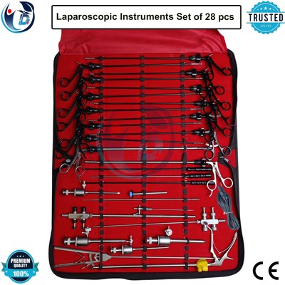 German Grade 29 Pcs Laparoscopic Surgery Set Laparoscopy Endoscopy Instruments