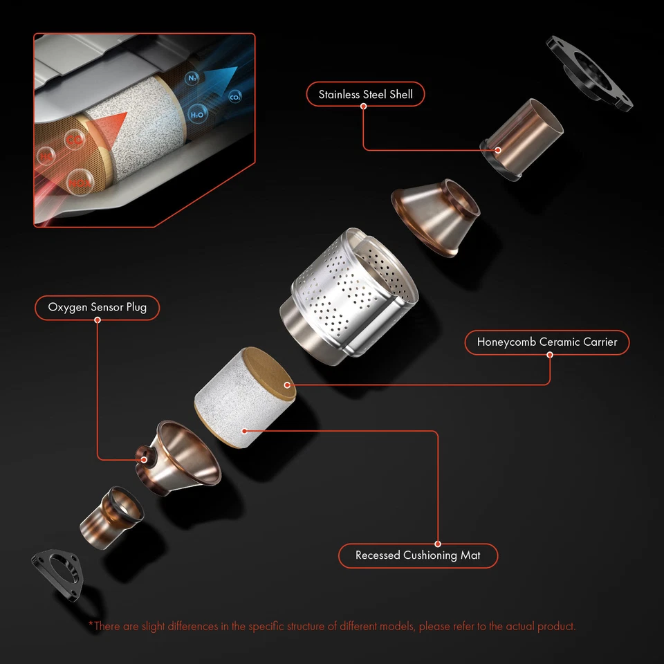 New Front Side Catalytic Converter for Nissan Sentra 2003 2004 2005 2006 L4 1.8L - Image 4 of 4