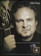Michael Anthony Van Halen 2003 Dean Markley Bass guitar strings advertisement ad