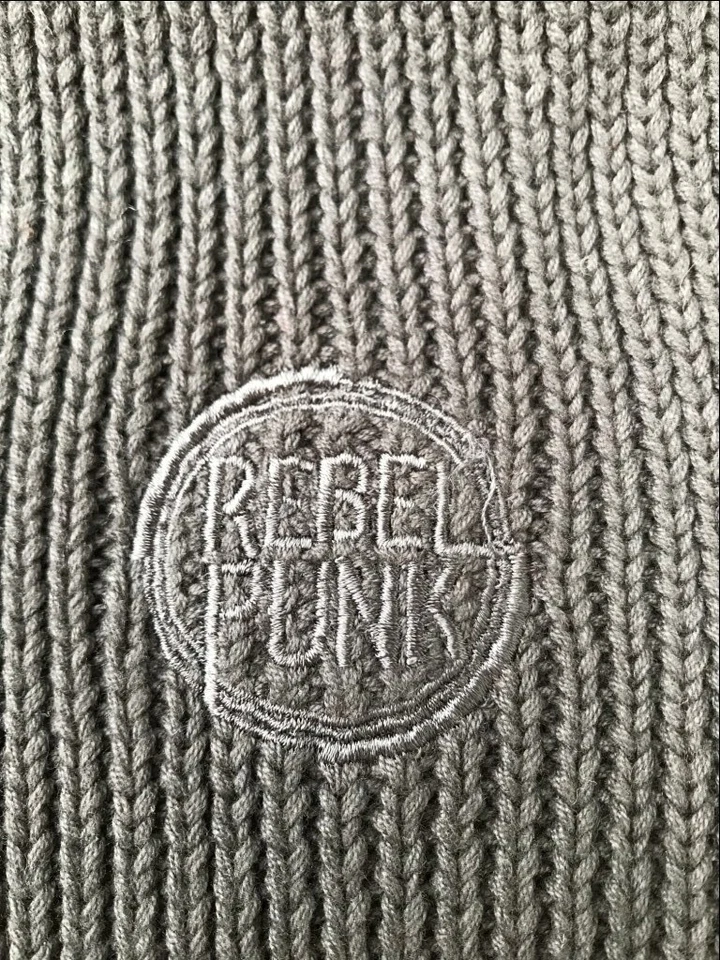 Under Me Rebel Punk Unisex Bufanda Negra 100% Algodón Talla Única (75"x11") Foto 4 de 4