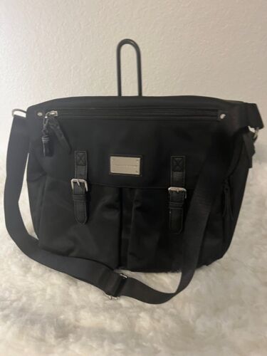 Dana Buchman black shoulder bag Messenger bag crossbody bag Large