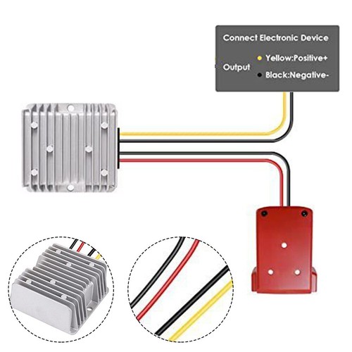 Ham Radio Voltage Regulator for 18V to 12V Battery Dock 180W Inverter