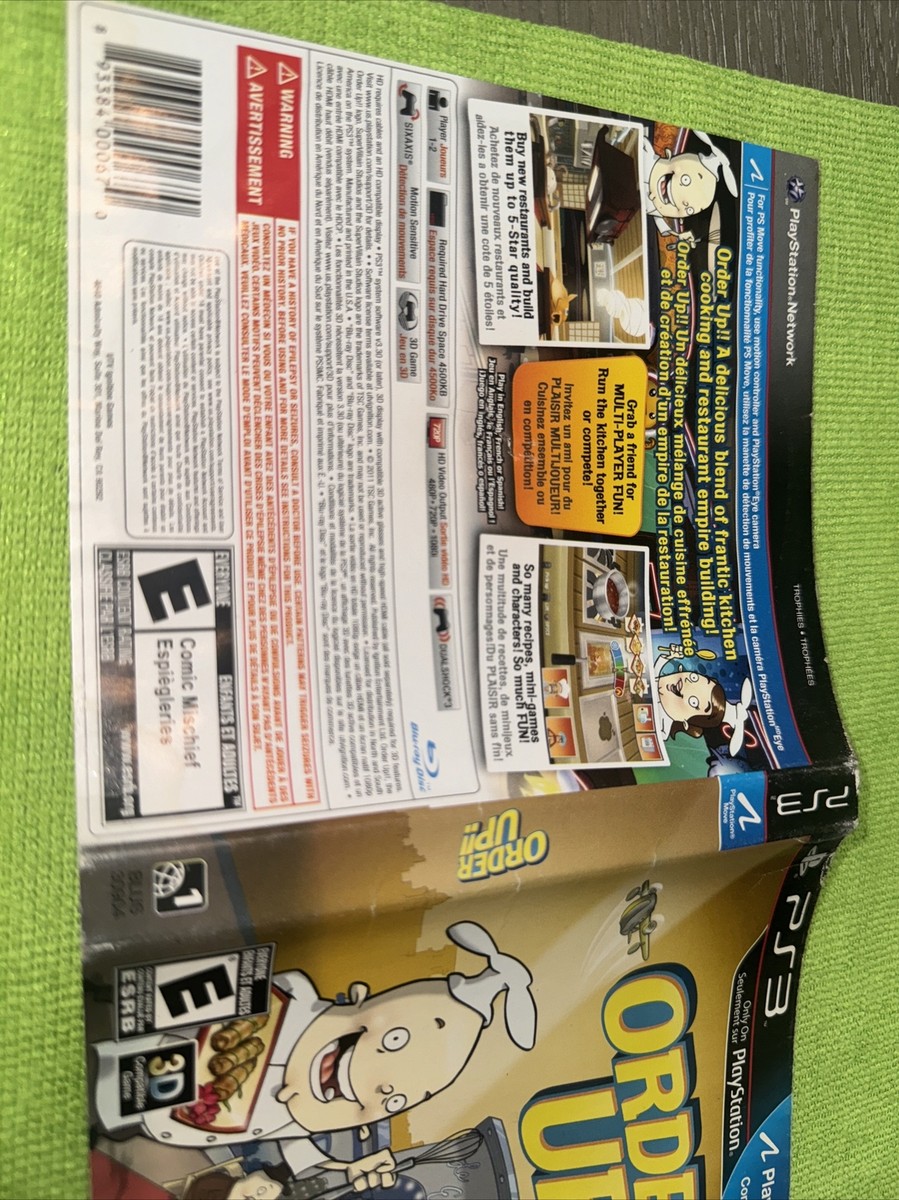 Order Up ( PS3) - Playstation 3 No Manual 893384000670 | eBay Order Up ( PS3) - Playstation 3 No Manual 893384000670 | eBay