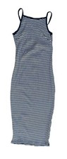 Madison Square Sloane Striped Backless Midi Dress Urban Outfitters L Bodycon