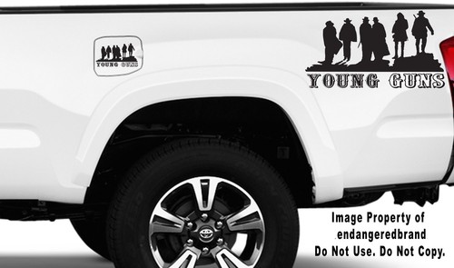 Young Guns Billy the Kid outlaws lawmen shootout decal Sticker - Picture 5 of 12