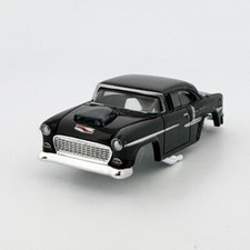 Auto World 55 Chevy Gasser Slot Car Body, Black, Fits AFX  XTraction