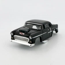 Auto World 55 Chevy Gasser Slot Car Body, Black, Fits AFX & XTraction