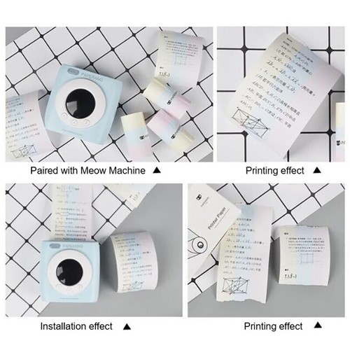 Mini Printer Paper Self-adhesive Thermal Papers Label Printers Inkless Printing - Photo 9/17