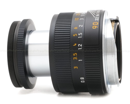 Leica 90mm f/4 Macro-Elmar-M Black Lens #11633 USED-MINT w/ Macro Adapter #14409 - Picture 7 of 19