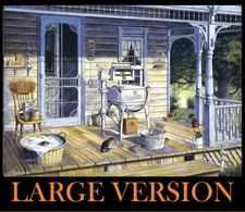 Maytag Wash Washing Machine 20 Mule Team Borax Soap Rubboard SIGNED Art Souders