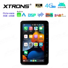 10.1 inch QLED 2DIN Android 13 8-Core 4+64GB Car Stereo Radio GPS BT 4G WiFi Nav