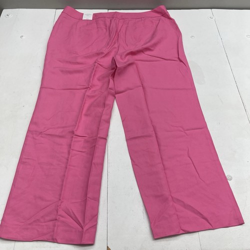 Talbots Pink Greenwich High Waist Wide Leg Pants Women’s Size 22W New - Picture 6 of 7
