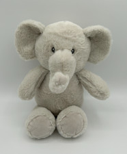 K Luxe Baby Kelly Toy Gray Elephant Plush Lovey Rattle Crinkle Ears 12" Stuffed