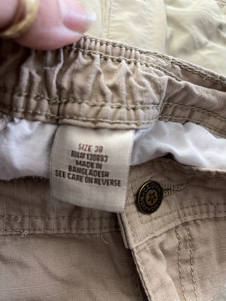 Pantalones Cortos Schmidt 38 Ropa de Trabajo Carga Tostado Caqui Usados en Excelente Condición Foto 3 de 3