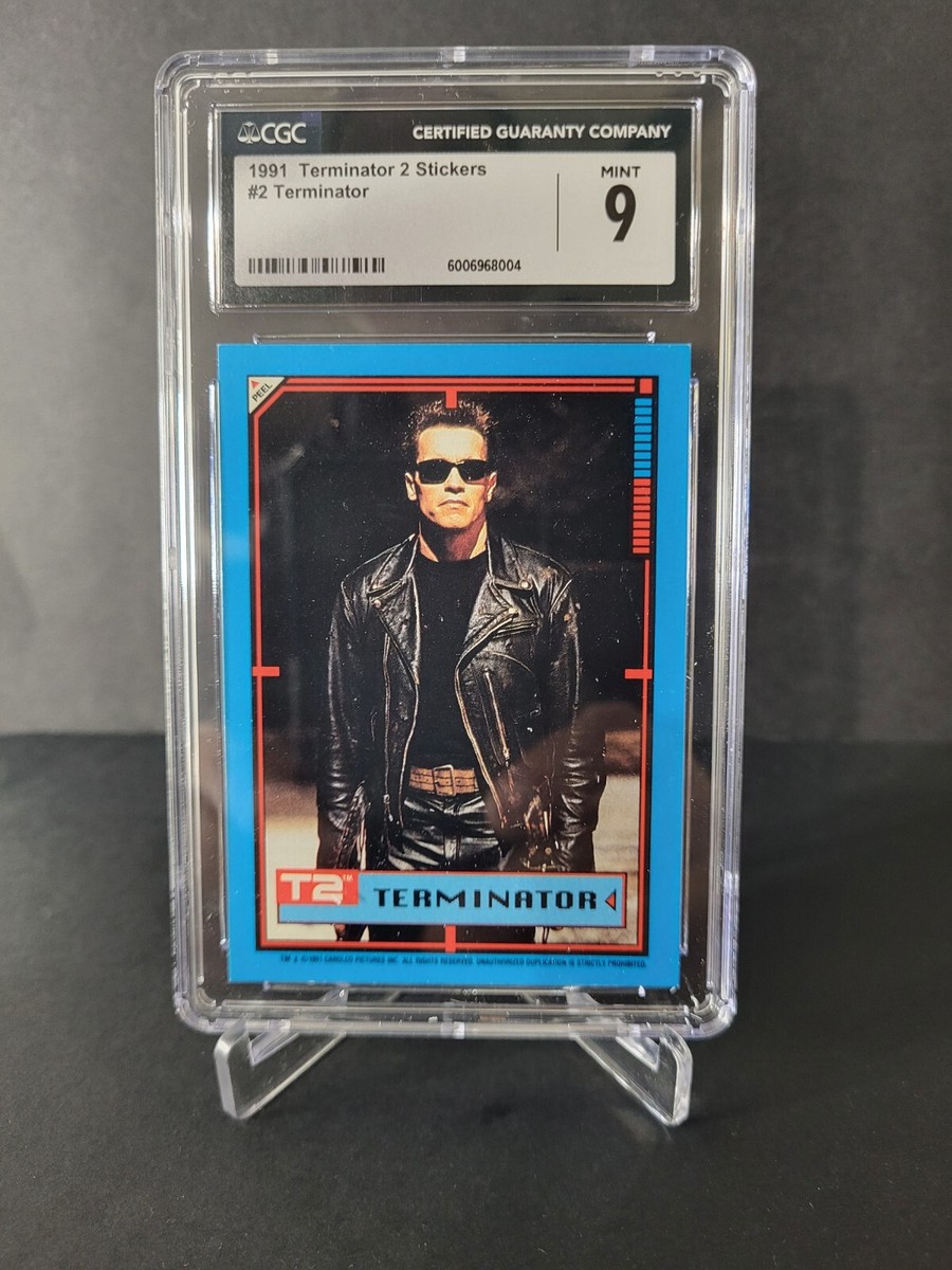【希少】Terminator 2 ターミネーター2 リミテッドエディションカード 1991 Topps Terminator 2 Sticker Terminator #2 Arnold