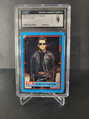 【希少】Terminator 2 ターミネーター2 リミテッドエディションカード 1991 Topps Terminator 2 Sticker Terminator #2 Arnold