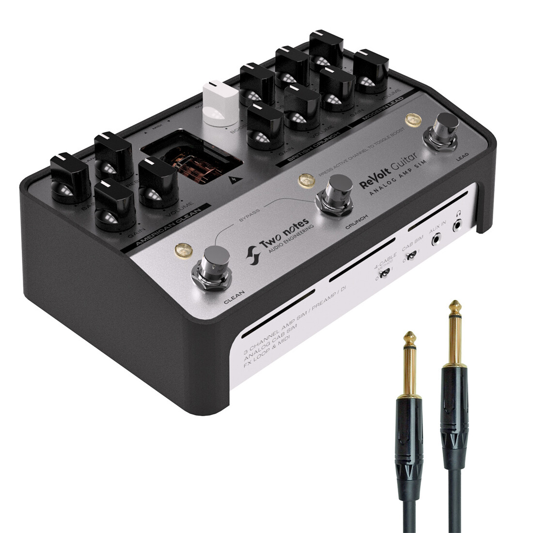 Симулятор гитарного предусилителя Two Notes ReVolt Verstärker + keepdrum Klinkenkabel