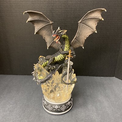 Bradford Exchange Dragon Pendragon's Wrath Illuminated Dragons Realm 2006 Works