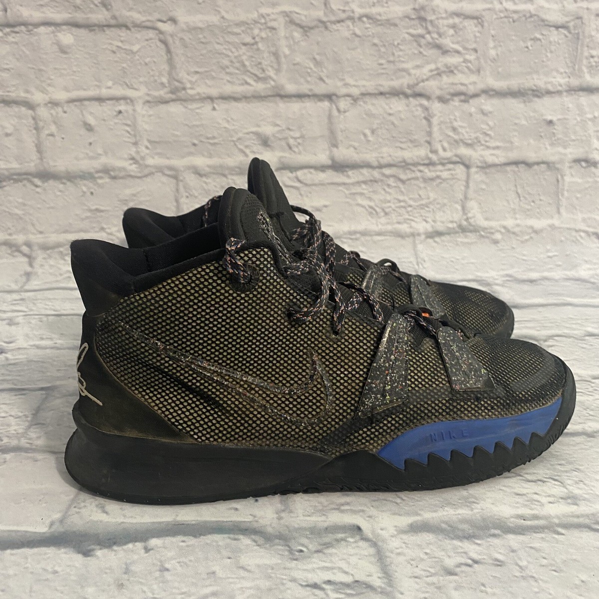 NIKE KYRIE 7 “Black Lime” Nike Kyrie 7 Black Lime Ice US Size 6.5y Basketball shoe Tennis