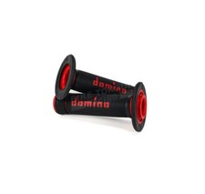 Genuine Domino Black & Red Speedway X-Treme Handlebar Grips for Vyrus Bikes