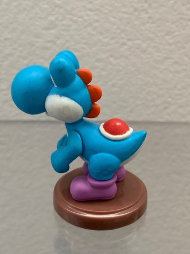 (Stock) Choco Egg Super Mario Bros 2" Blue Yoshi Mini Figure Gashapon Furuta - Picture 2 of 2