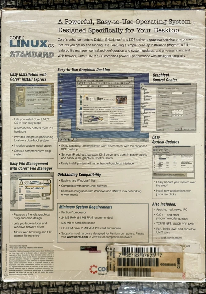 Sistema operativo Corel Linux estándar 1999, WordPerfect 2000 Foto 2 de 4