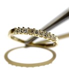 14k yellow gold 1.05ct womens princess diamond wedding band 4.4g ladies 5.25 — photo 6