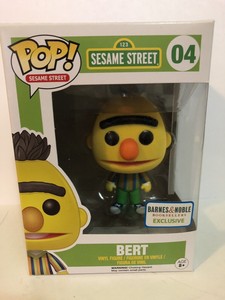 Funko Pop Sesame Street Bert Flocked New Barnes Noble Exclusive