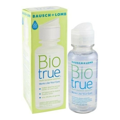 Bausch + Lomb Bio True Multi-Purpose Sterile Solution Travel Size 2 Oz Pack of 3