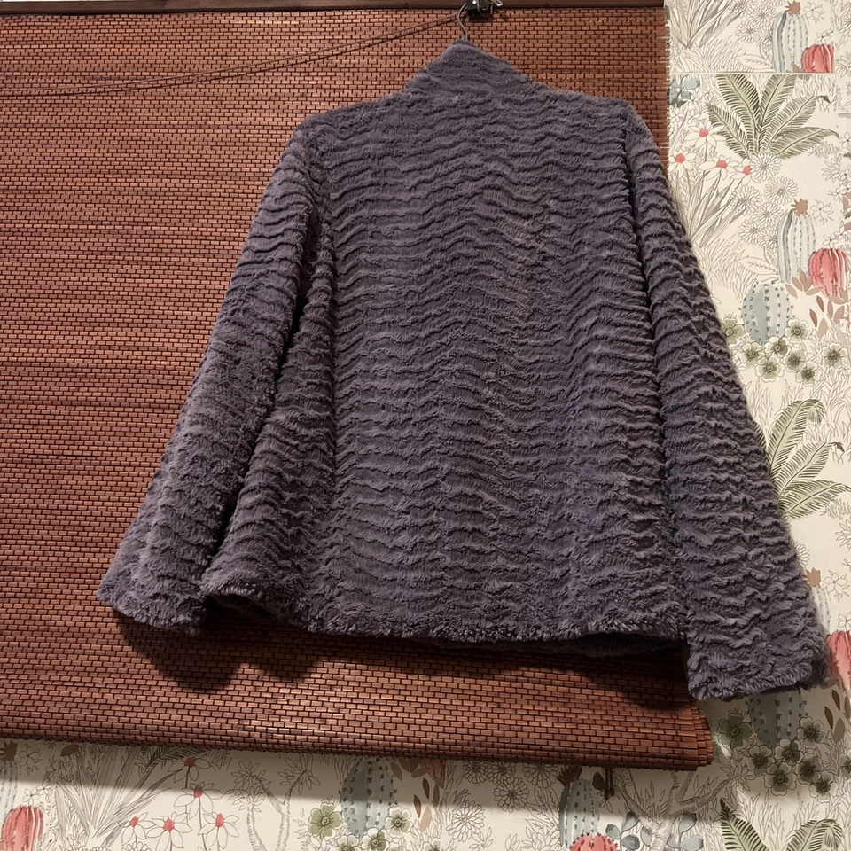 Chaqueta Patagonia Pelage Mujer Talla L Gris Polar Imitación Piel Cremallera Completa Difusa con Presión Foto 2 de 4