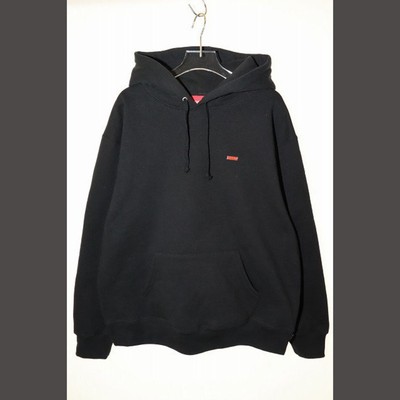 Supreme 22SS ENAMEL SMALL BOX HOODED SWEATSHIRT S HOODIE BLACK A  