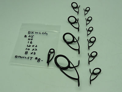 NEW K series BKWLSG Casting Rod build SIC Guide SET OF 11 #25~8 with #8 Ring Top