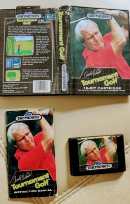 Arnold Palmer Tournament Golf (Sega Genesis, 1989) Complete w manual