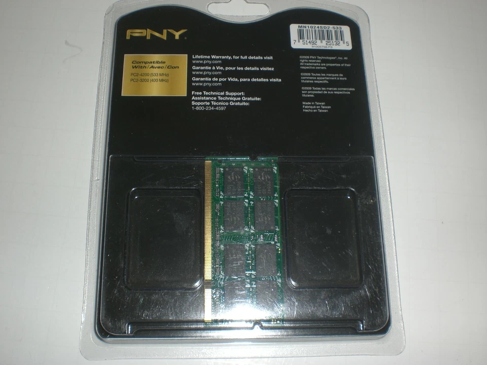 PNY 1 GB DDR2 PC2-4200 OPTIMA MEMORY - Image 3 of 4