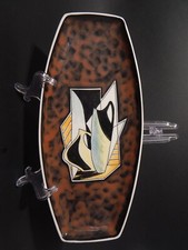 MODERNISTA PLACCA DECORATIVA PARETE O VASSOIO CERAMICHE ALFA SESTO FIORENTINO