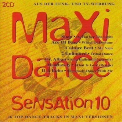 Maxi Dance Sensation 10 (1993) - 2 CD - Culture Beat, 2 Unlimited, Ace of Bas...