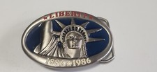 Statue of Lady Liberty 1896-1986 100 Year Celebration - Patriotic - Belt Buckle