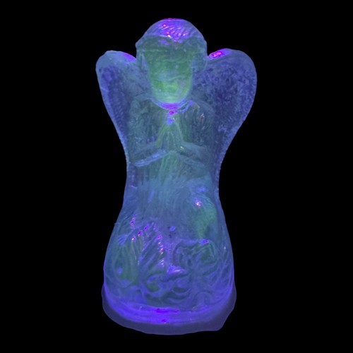 Vintage Boyd Glass Purple Valor Carnival Lil Angel 10/01/2002 Good Condition GLO - Picture 2 of 14