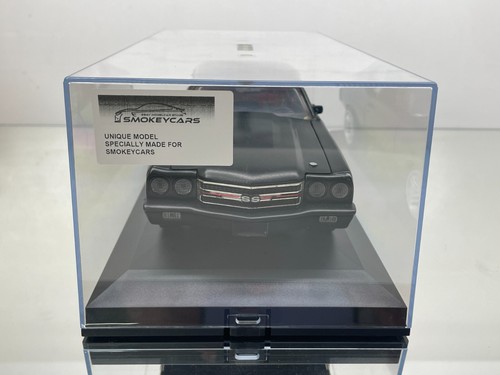 ERTL CHEVROLET CHEVELLE SS 1970 - MAD MAX -MATTE BLACK 1:18- FAIR IN SHOWCASE - Bild 3 von 14