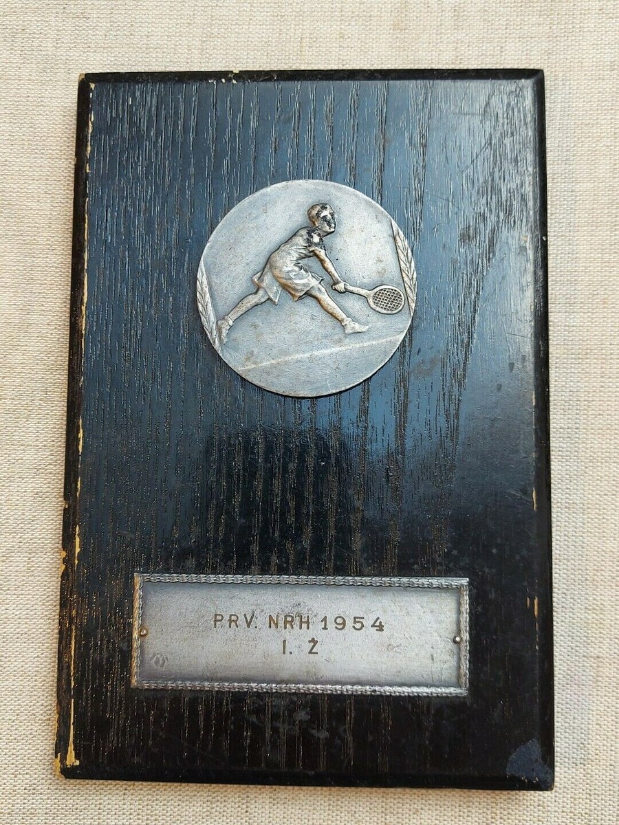 Griesbach Knaus Zagreb Croatian Tennis Championship vintage sport  plaque